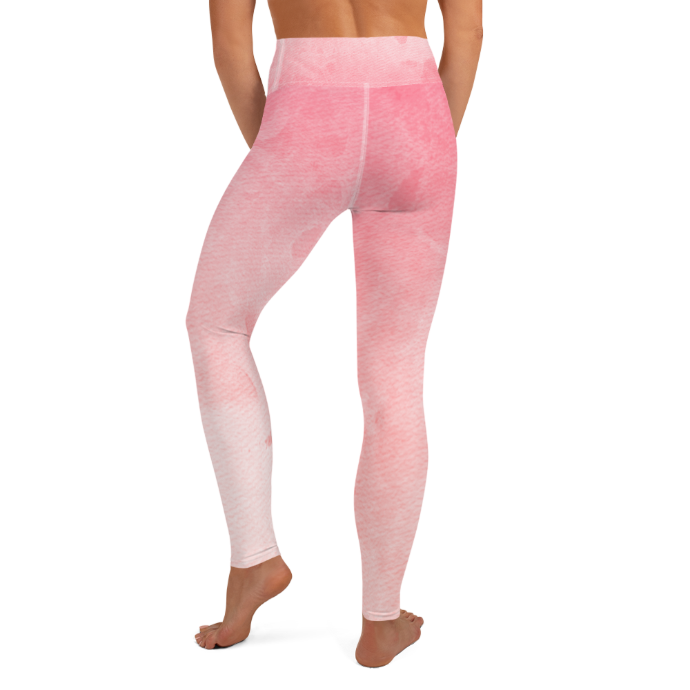 PINK WATERCOLOR - LEGGINGS