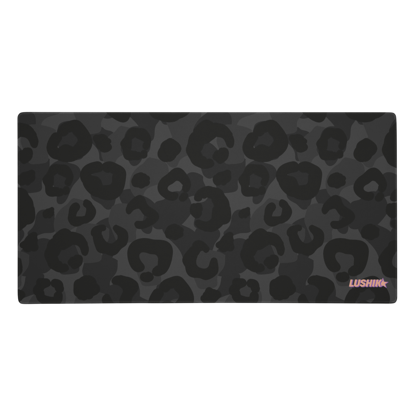 BLACK LEOPARD - XL MOUSEPAD