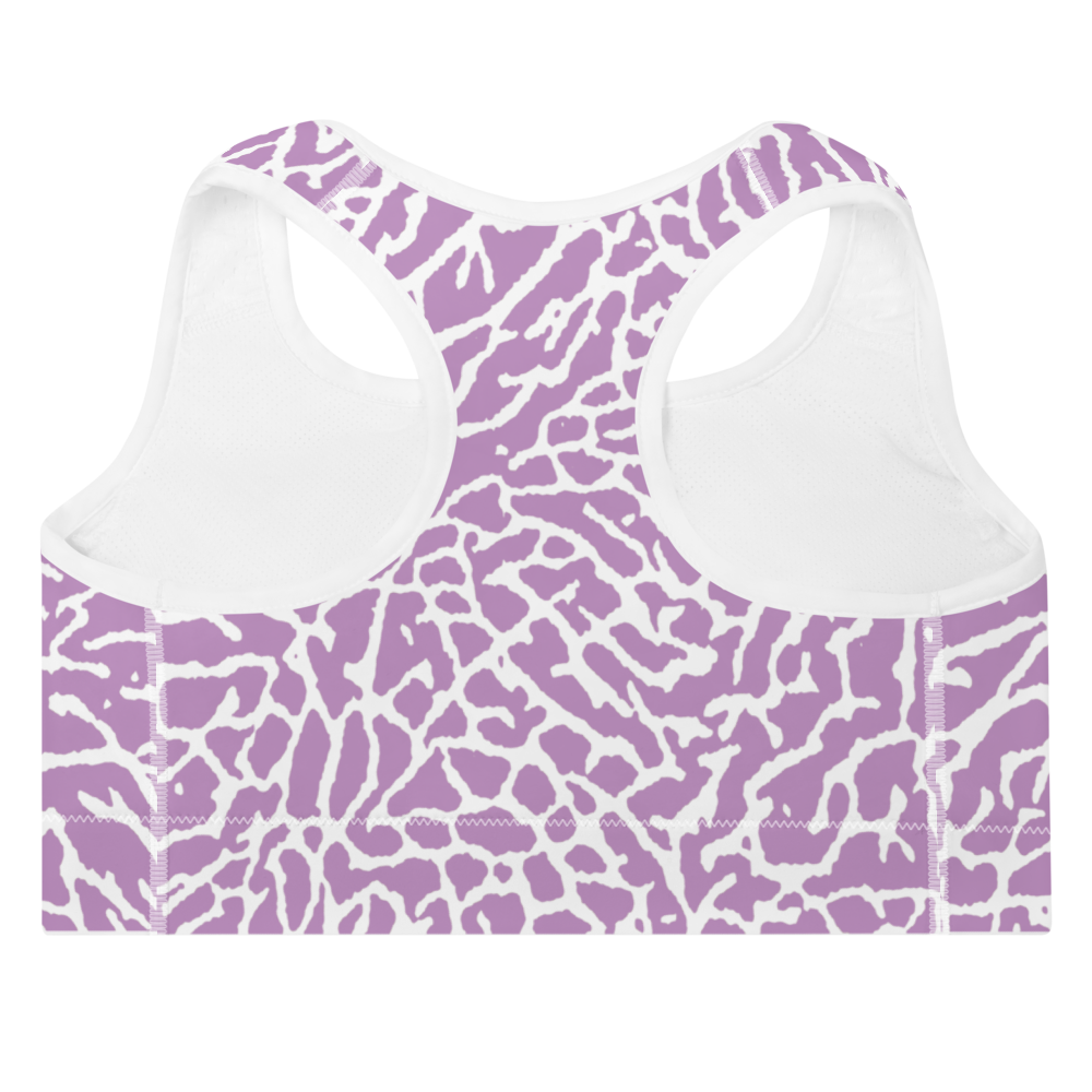 PURPLE PRINT - SPORTS BRA