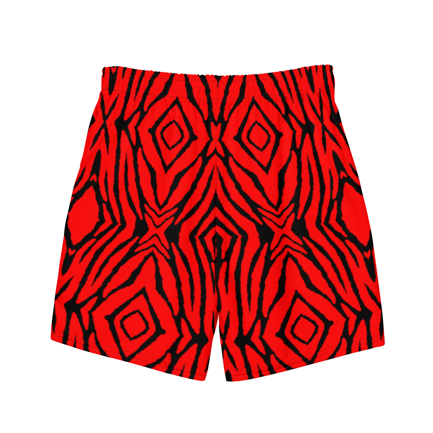 RED PATTERN HYBRID SHORTS