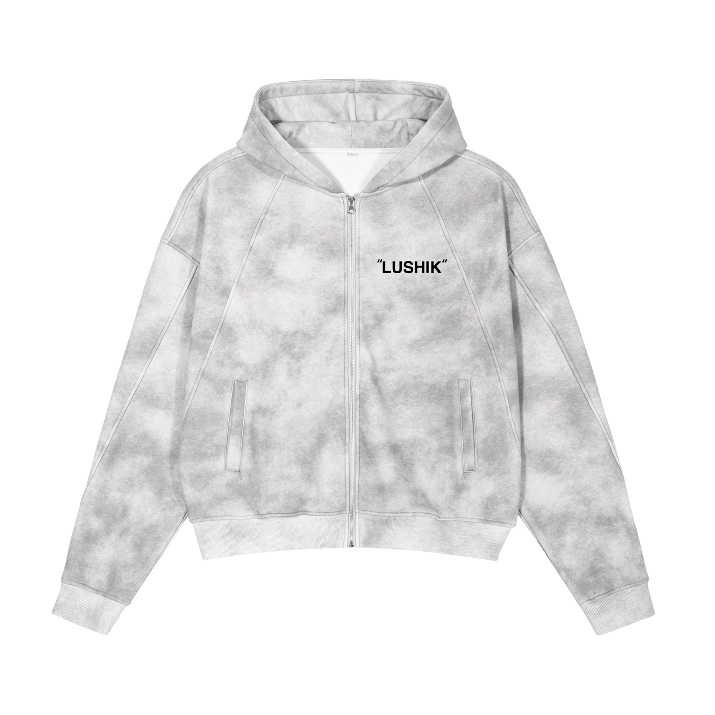 DIRTY WASHED ZIP-UP HOODIE