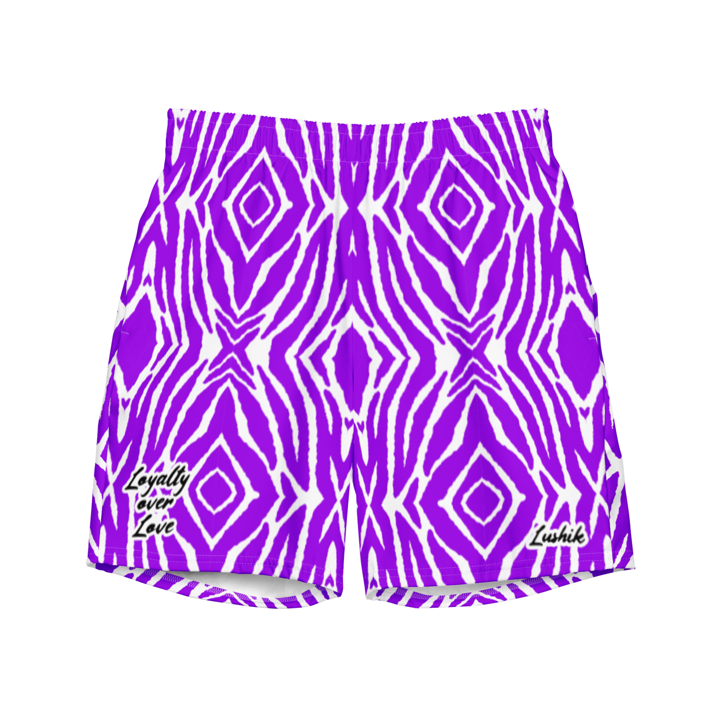 PURPLE PATTERN HYBRID SHORTS